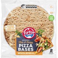 Tip Top Gourmet Pizza Bases Wholemeal