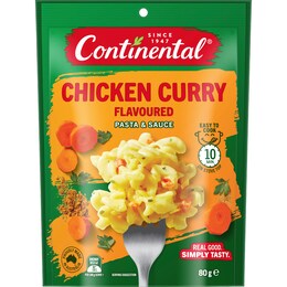Continental Pasta & Sauce Chicken Curry 80g – Woolworths
