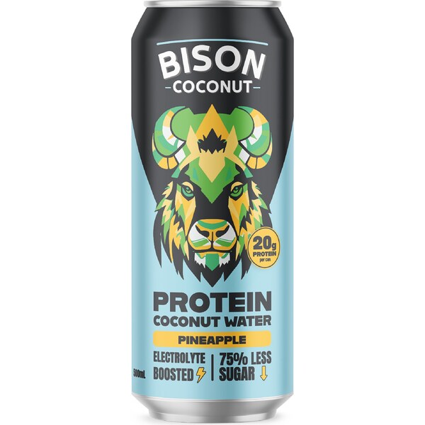 Bison Protein Coconut Water Pineapple 500mL