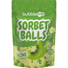 bubbleme Sorbet Balls Kiwi 80g – Woolworths