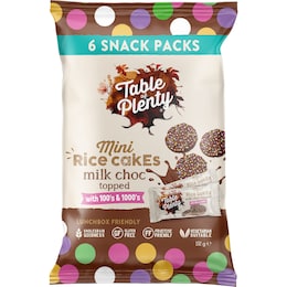 Table Of Plenty Table Of Plenty Mini Rice Cakes Milk Chocolate With 100s & 1000s 6 pack