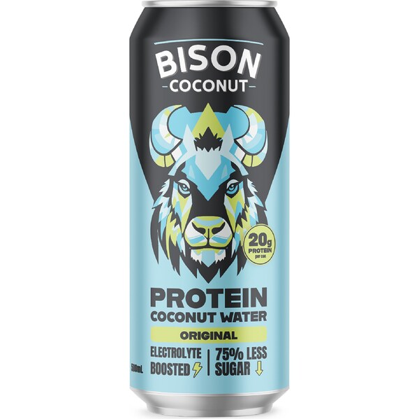 Bison Protein Coconut Water Original 500mL