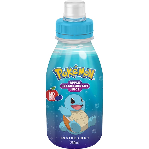 Inside Out Pokemon Juice Apple Blackcurrant 250mL