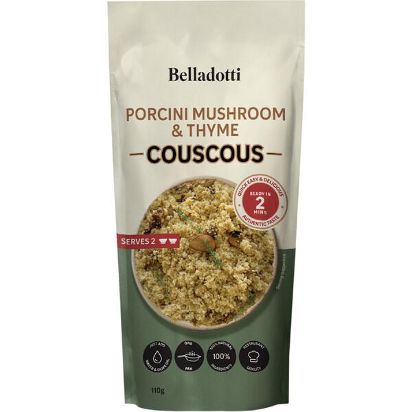 Belladotti Cous Cous Porcini Mushroom & Thyme 110g