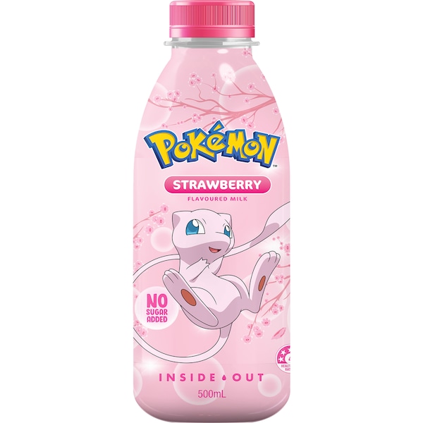 Inside Out Pokemon Milk Strawberry 500mL