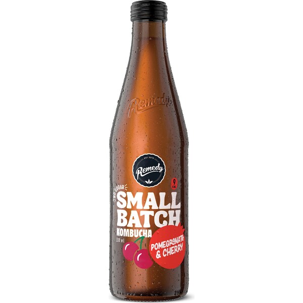 Remedy Small Batch Kombucha Pomegranate & Cherry 330mL