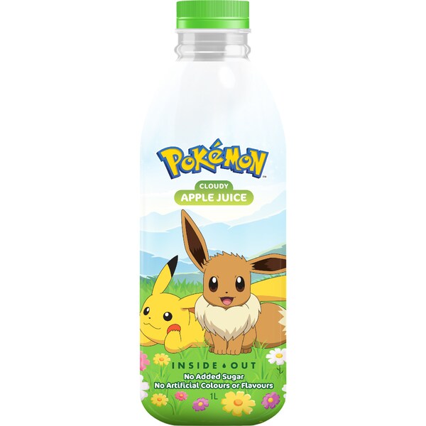 Inside Out Pokemon Juice Cloudy Apple 1L