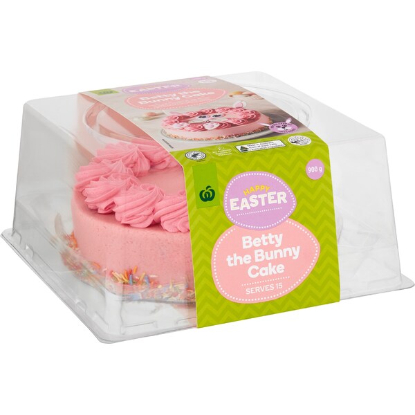 Woolworths Easter Betty The Bunny Cake 900g
