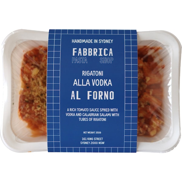 Fabbrica Rigatoni Pasta Al Forno Vodka 350g