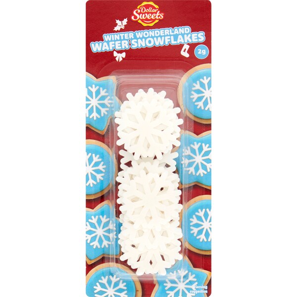 Dollar Sweets Winter Wonderland Wafer Snowflakes 2g