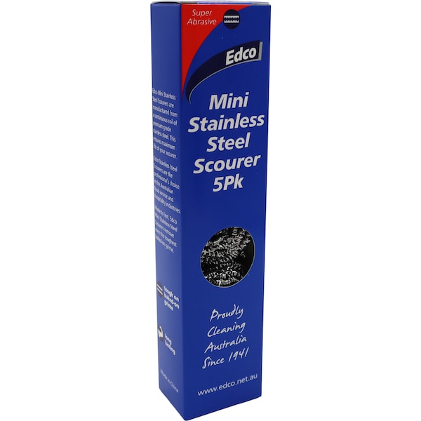 Edco Mini Stainless Steel Scourers 5 pack
