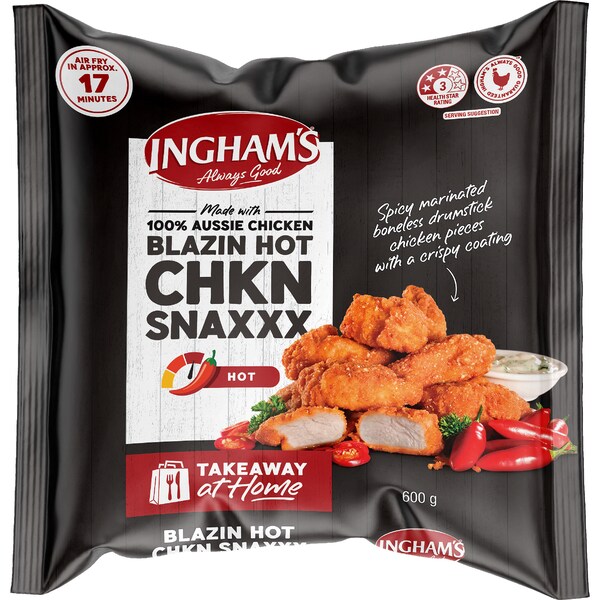 Ingham's Blazin Hot Chkn Snaxxx 600g