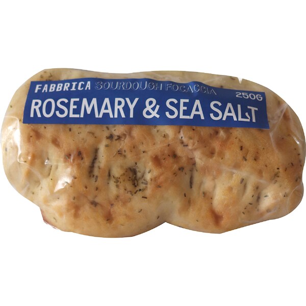 Fabbrica Sourdough Focaccia Rosemary & Garlic 250g