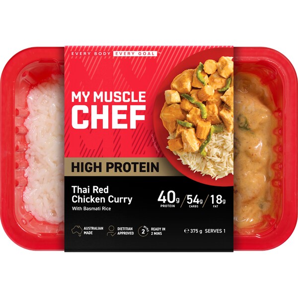 My Muscle Chef High Protein Thai Red Chicken Curry 375g