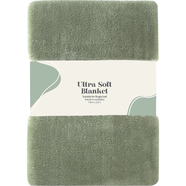 Ultra Soft Blanket Olive each