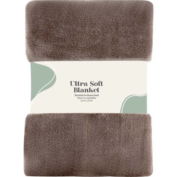 Ultra Soft Blanket Brown each