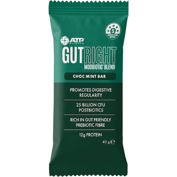 ATP Science Gutright Modbiotic Blend Choc Mint Bar 40g