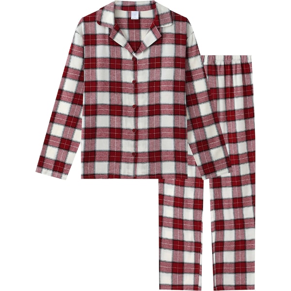 Ladies Flannelette Pyjamas Red Size S each