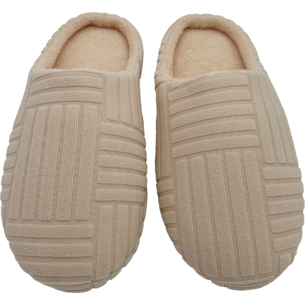Ladies Sherpa Scuff Slippers Cream Size 9/10 each