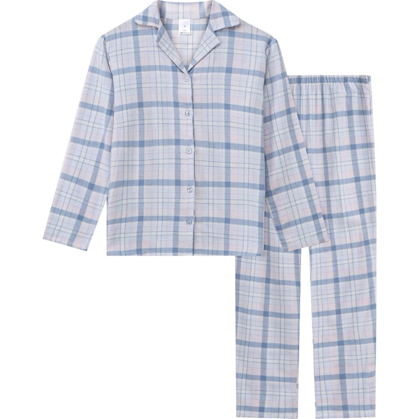 Ladies Flannelette Pyjamas Blue Size XL each
