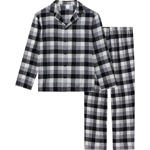 Mens Flannelette Pyjamas Grey Size L each