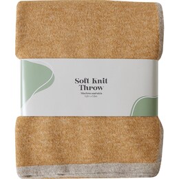 Soft Knit Throw Orange each – Woolworths