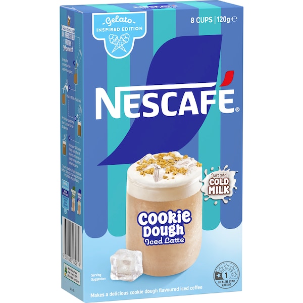 Nescafe Iced Latte Sachets Cookie Dough 8 pack