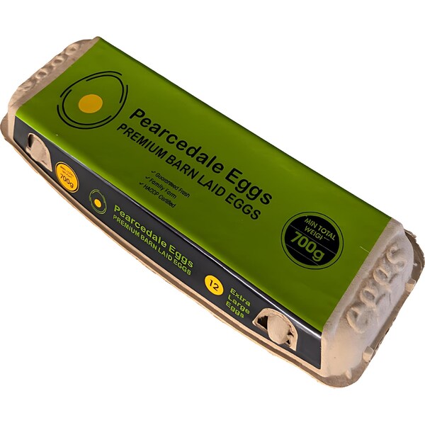 Pearcedale Premium 12 Barn Laid Eggs 700g