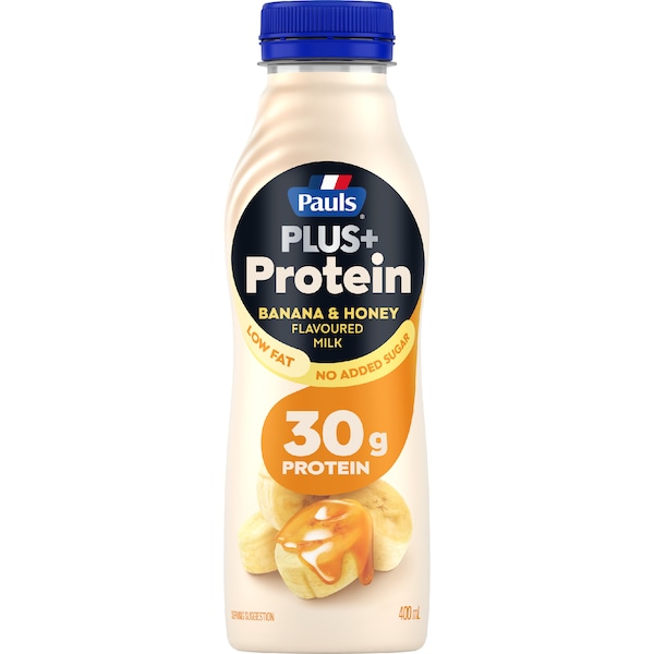 Pauls Plus+ Protein Flavoured Milk Banana & Honey 400mL