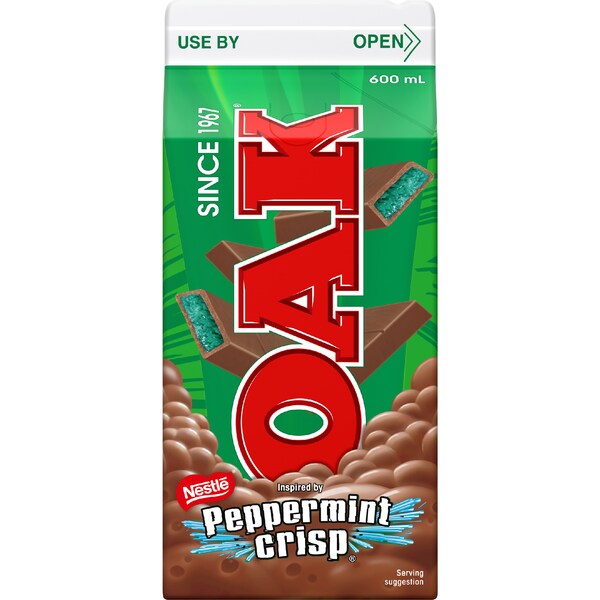 Oak Peppermint Crisp Flavoured Milk 600mL