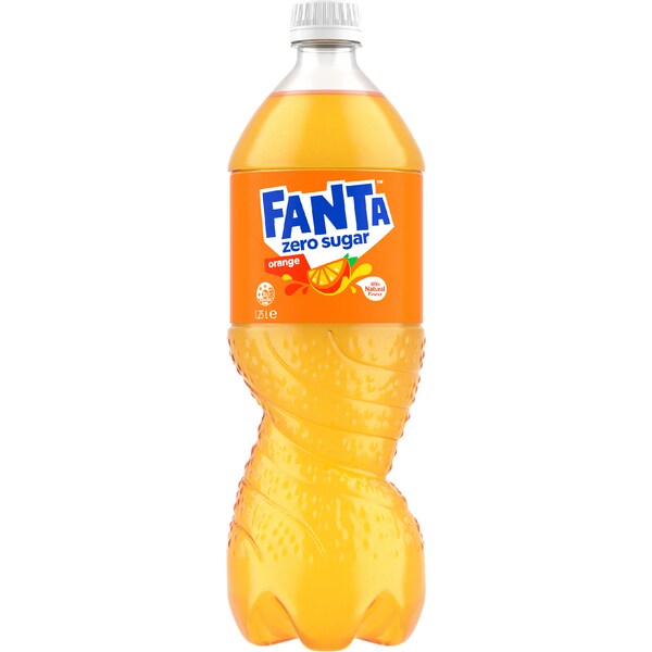 Fanta Orange Zero Sugar Soft Drink 1.25L