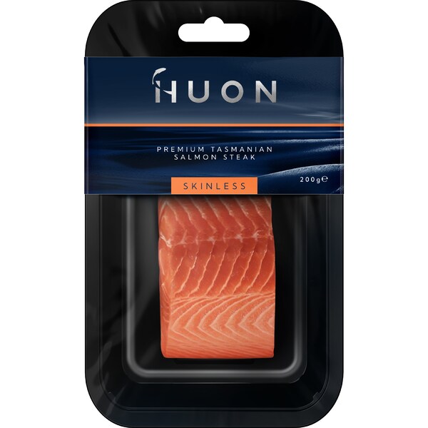 Huon Premium Salmon Steak Skinless 200g