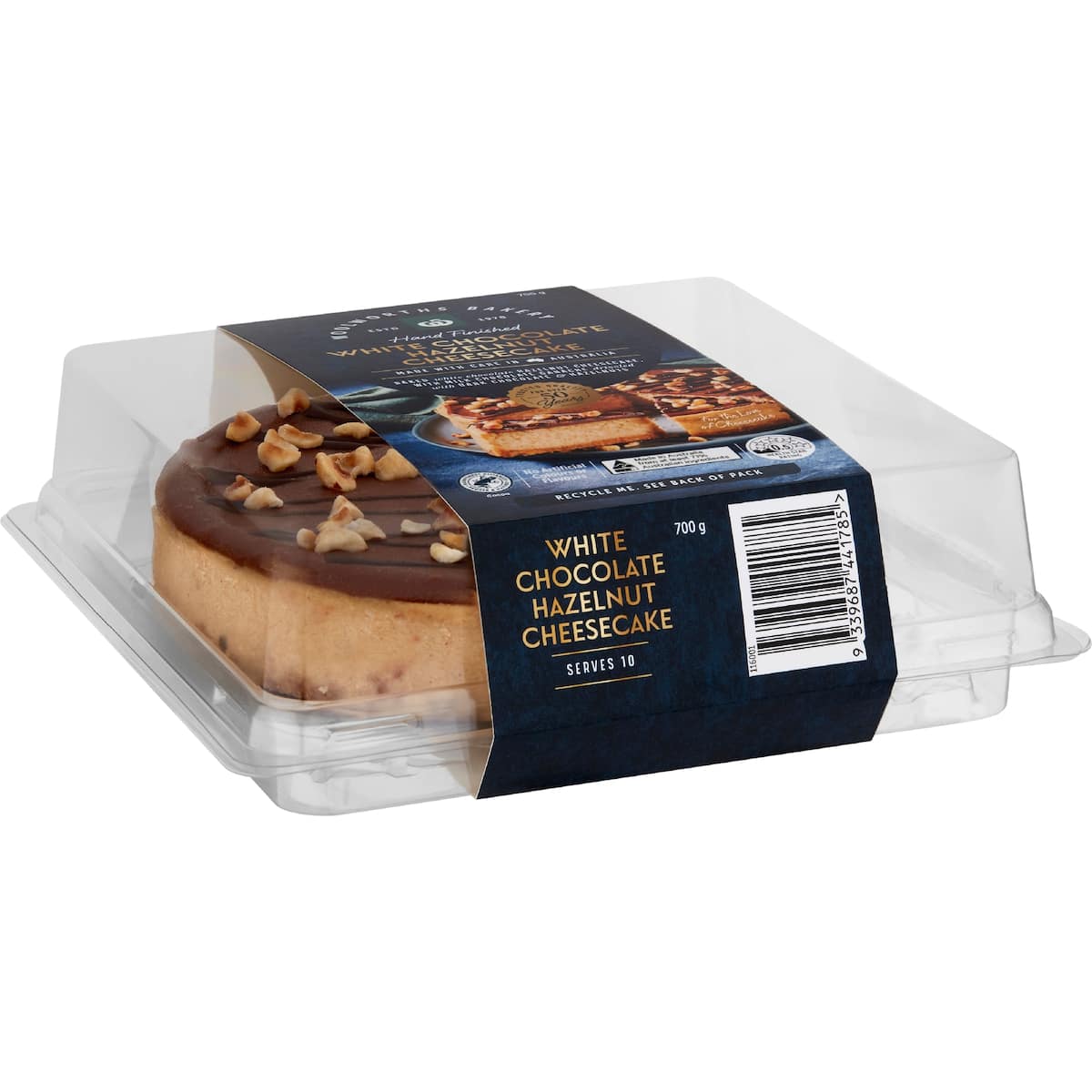 Woolworths White Chocolate Hazelnut Cheesecake 700g | bunch