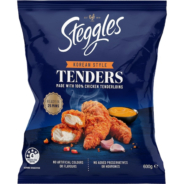 Steggles Chicken Tenders Korean Style 600g