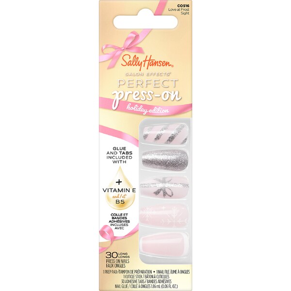 Sally Hansen Salon Effects Perfect Press On Nails Love At Frost Sight 30 pack