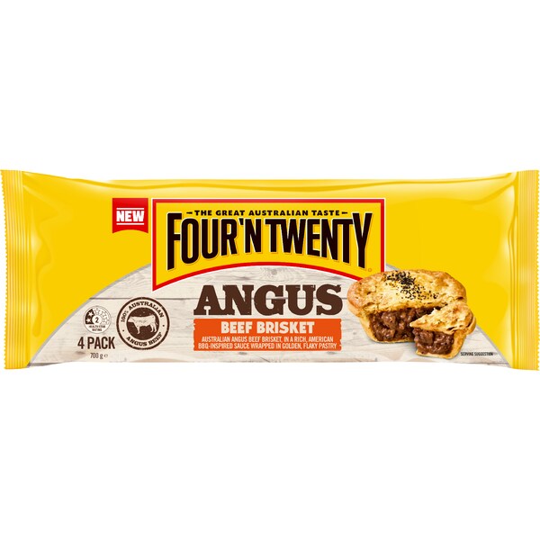 Four'N Twenty Angus Beef Brisket Pies 4 pack