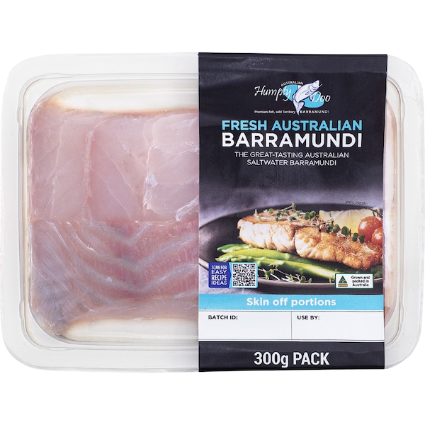 Humpty Doo Barramundi Portions Skin Off 300g