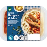 Woolworths Bangers & Mash
