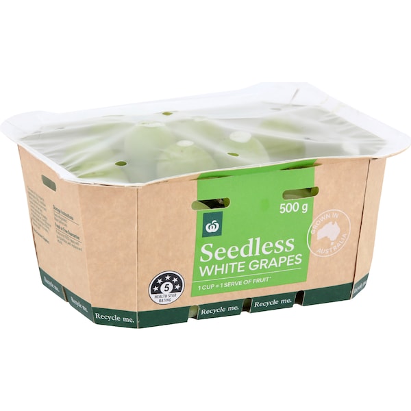 Seedless White Grapes 500g