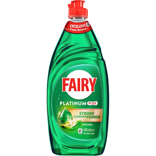 Fairy Platinum Plus Dish Liquid Original 495mL