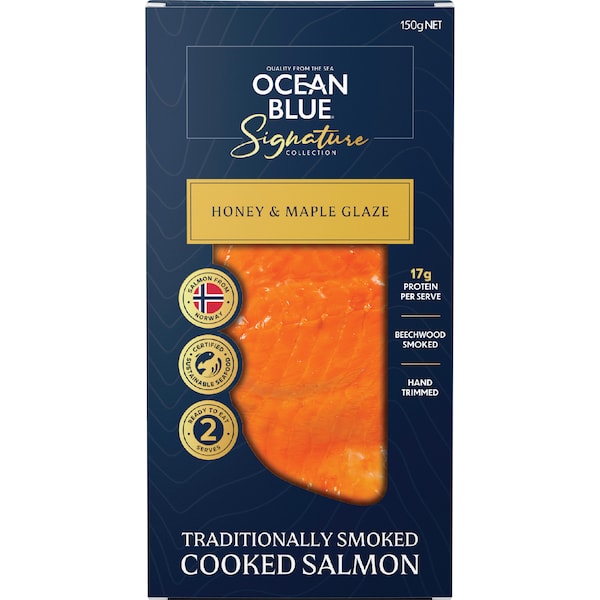 Ocean Blue Signature Collection Smoked Salmon Honey & Maple Glaze 150g