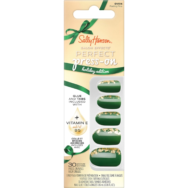 Sally Hansen Salon Effects Perfect Press On Nails Feeling Pine 30 pack