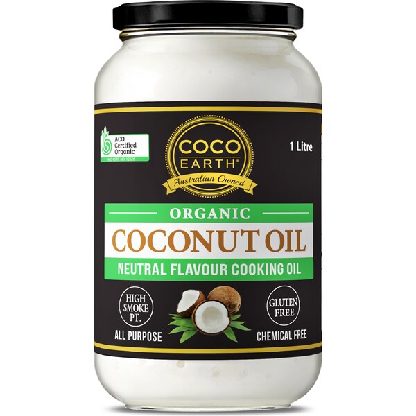 Coco Earth Organic Coconut Cooking Oil 1L
