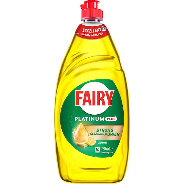 Fairy Platinum Plus Dish Liquid Lemon 750mL