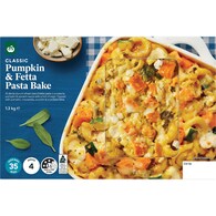 Woolworths Pumpkin & Feta Pasta Bake