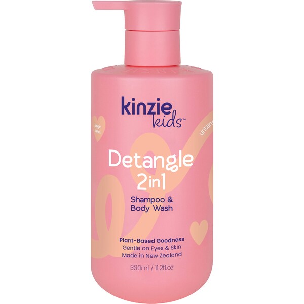 Kinzie Kids Detangle 2 In 1 Shampoo & Body Wash 330mL