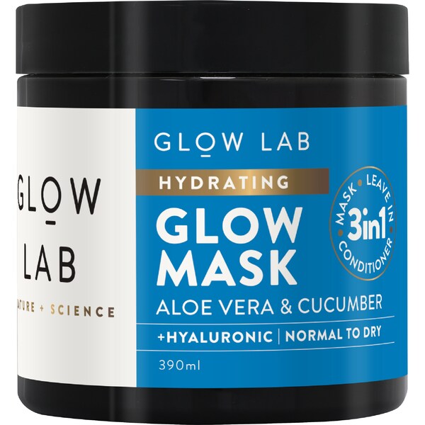 Glow Lab Hydrating Hair Mask Aloe Vera & Cucumber 390mL