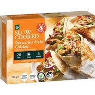 Woolworths Slow Cooked Chicken Shawarma Style With Tahini Sauce