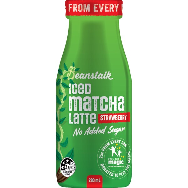 Beanstalk Iced Matcha Latte Strawberry Milk 280mL