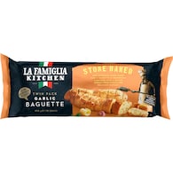 La Famiglia Stone Baked Garlic Baguette Twin Pack